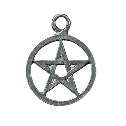 Pentakel klein Zinn Anhänger Schmuck - Pentagramm -