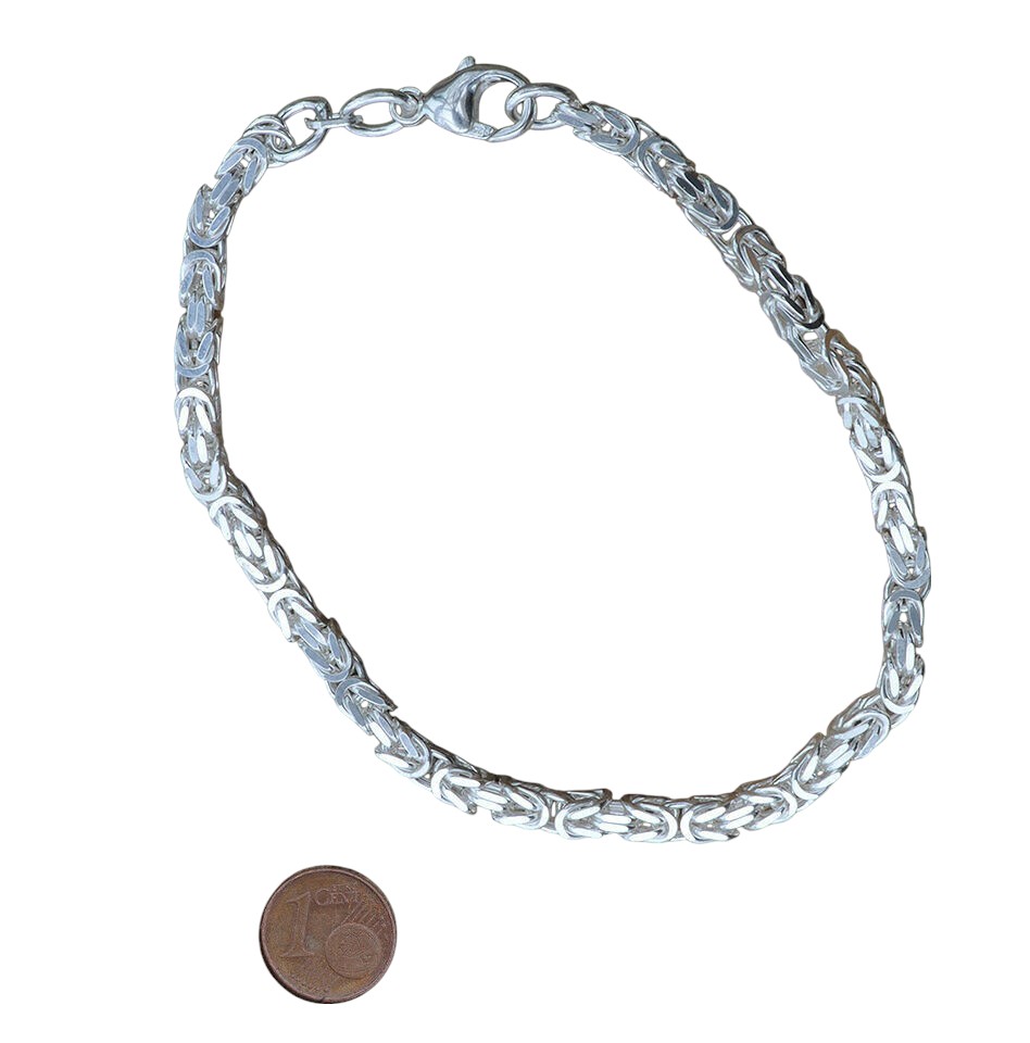 925 Silber Königskette Armband – Verstellbar 16-25 Cm, Mit Federringverschluss & Geschenkverpackung 925 Silber Königskette Armband – Verstellbar 16-25 Cm, Mit Federringverschluss & Geschenkverpackung