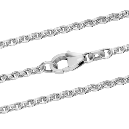 Silberkette Ankerkette rund Halskette Breite 2,8 mm massiv 925 Silber