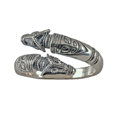 Drachenring, verstellbar klein 925er Silber Größe 52-60