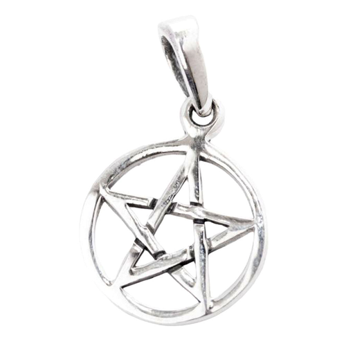 Pentagramm sehr klein Schmuck Anhänger 925er Silber - Pentagramm - 21x12mm Pentagramm sehr klein Schmuck Anhänger 925er Silber - Pentagramm - 21x12mm