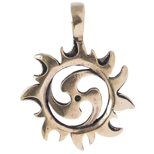 Sonnentriskel Bronze Schmuck Anhänger - Sonne , Triskel - 42x32mm Sonnentriskel Bronze Schmuck Anhänger - Sonne , Triskel - 42x32mm