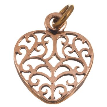 alt-Bronzeanhänger Celtic Heart Anhänger Schmuck - Keltische Knoten , Liebe - 20x14mm