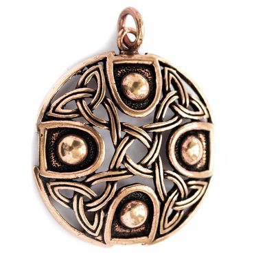 alt-Bronzeanhänger Ancient Celtic Cross Schmuck - Keltische Knoten - 45x35mm