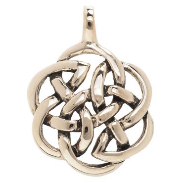 alt-Bronzeanhänger Keltische Blume Schmuck - Keltische Knoten - 31x22mm