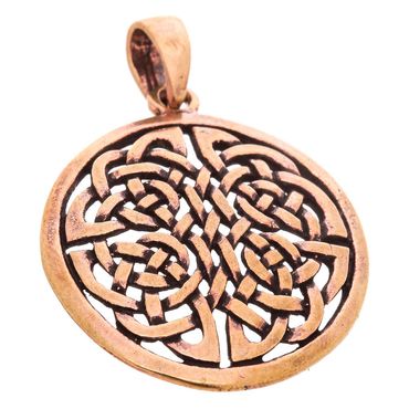 alt-Anhänger Keltisches Knotenkreuz Bronze Schmuck - Kreuze -  39x28mm