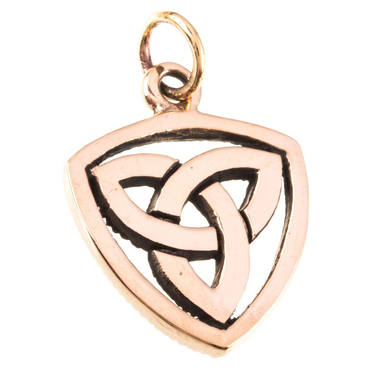 Anhänger Celtic Triqueta Bronze Schmuck - Keltische Knoten - 25x17mm