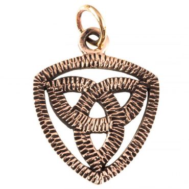 alt-Anhänger Celtic Triqueta Bronze Schmuck - Keltische Knoten - 25x17mm