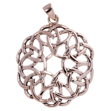 alt-Bronzeanhänger Schmuck - Keltische Knoten , Pflanzen ,  43x32mm