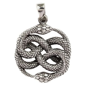 alt-Auryn Aurin zwei Schlangen Anhänger Schmuck 925er Silber neverending story Atreyu Fuchur Bastian Balthaser Buchs