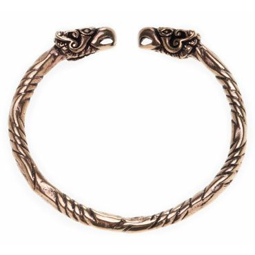 alt-Frauen Armreif Hugin Munin Odins Raben Bronze - Viking Wikinger