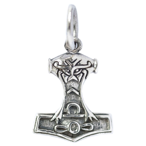 Thors Hammer klein Schmuck Anhänger 925er Silber - Thorhammer - 11x20mm inklusive Aufhängung Thors Hammer klein Schmuck Anhänger 925er Silber - Thorhammer - 11x20mm inklusive Aufhängung