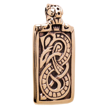Lokis Midgardschlange Drache Bronzeanhänger Schmuckanhänger Wikinger Viking