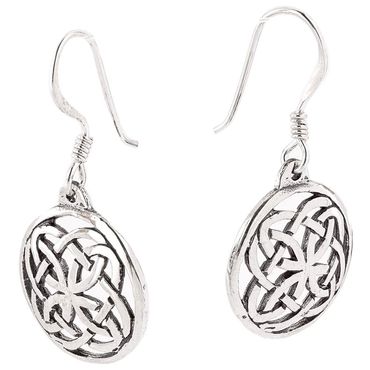 alt-Ohrhänger, Ohrringe keltischer Knoten  Irischer  Celtic Ohrschmuck 925er Silber