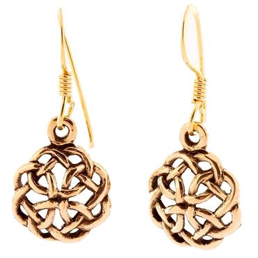 alt-Ohrhänger, Ohrringe Celtic Earth Keltischer Knoten Bohemia Bronze Schmuck