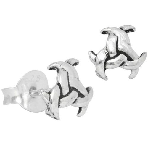 Silberohrstecker Keltische Triskele Schmuck
