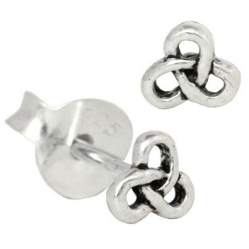 Ohrstecker keltischer Knoten sehr klein 925er Silber