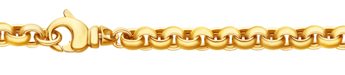 6,0 mm 21 cm 585 - 14 Karat Gold Armkette Erbskette massiv Gold hochwertige Goldkette 13,7 g