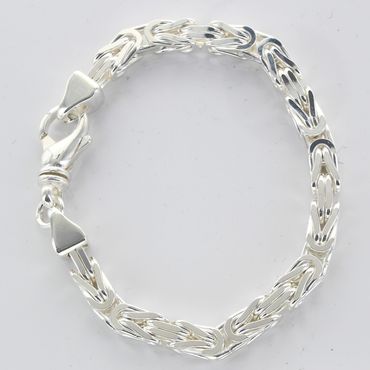 alt-6,1 mm 21 cm 925 Sterlingsilber Königskette massiv Silber hochwertige Armkette 42,6 g
