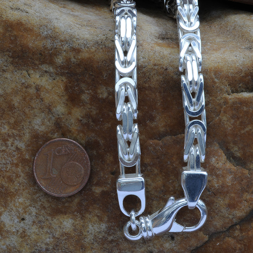 6,1 mm 21 cm 925 Sterlingsilber Königskette massiv Silber hochwertige Armkette 42,6 g 6,1 mm 21 cm 925 Sterlingsilber Königskette massiv Silber hochwertige Armkette 42,6 g