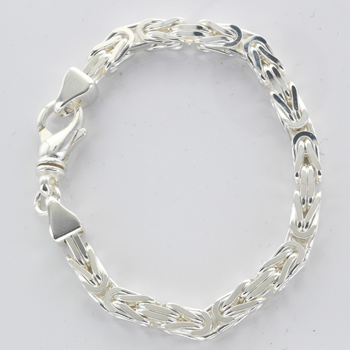 6,1 mm 21 cm 925 Sterlingsilber Königskette massiv Silber hochwertige Armkette 42,6 g