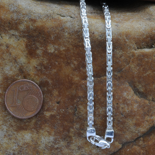 2,4 mm 21 cm 925 Sterlingsilber Königskette massiv Silber hochwertige Armkette 7,5 g