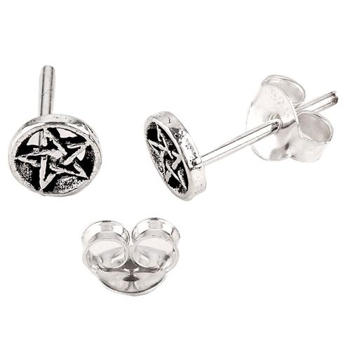 Ohrstecker Pentagramm klein Schmuck 925er Silber