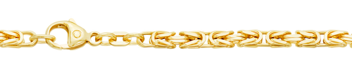 Goldkette Königskette Länge 21cm - Breite 3,2mm - 585-14 Karat Gold
