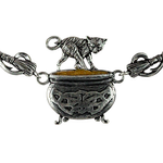 Cauldron Capers Schmuck Anhänger Magische Tiere Hexen Magier 5,7 x 5 cm + Kette