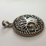 Lebensbaum Anhänger Schmuck - Baum Eiche 925er Silber 26 mm
