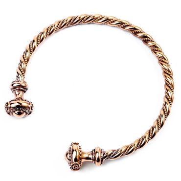 alt-Keltischer Damen Armreif Schmuck Handarbeit Bronze Latènezeit 6 cm