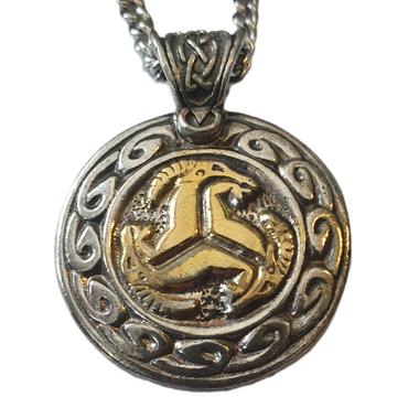 Trefot Anhänger Schmuck mit Kette - Wikinger - Viking 30 mm