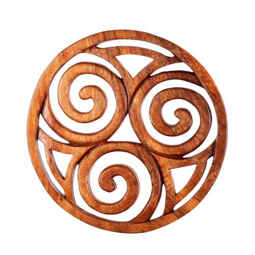 keltisches Wandbild Britische Lebens-Spiralen Wandornament Handarbeit