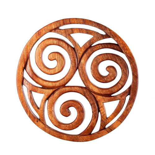 keltisches Wandbild Britische Lebens-Spiralen Wandornament Handarbeit