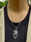 Keltische Harmonie Schmuck 925er Silber mit Ankerkette