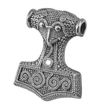 Schonenhammer Anhänger 925er Silber - Thorhammer - 40x 50mm