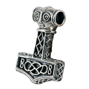 Thors Hammer Schmuck Anhänger 925er Silber - Thorhammer - 34x26mm Thors Hammer Schmuck Anhänger 925er Silber - Thorhammer - 34x26mm