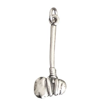 alt-Steinaxt Schmuck Anhänger 925er Silber - Axt - 26x10mm