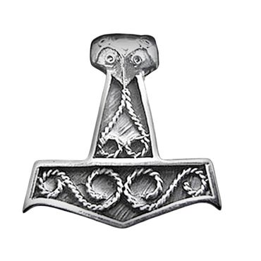 alt-Thors Hammer Schmuck Anhänger 925er Silber - Thorhammer - 35x35mm