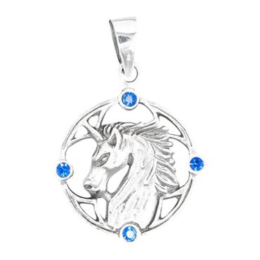 alt-Einhorn Anhänger Schmuck - Einhorn - Durchmesser 23mm