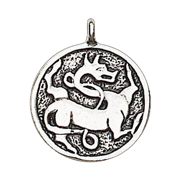 alt-Zupackende Bestie Schmuck Anhänger - Wikinger - 30x24mm