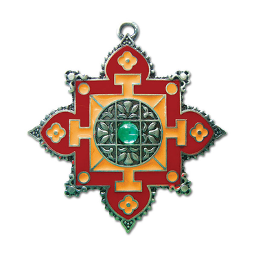 Mandala Anhänger Schmuck - Buddha - 50x48mm