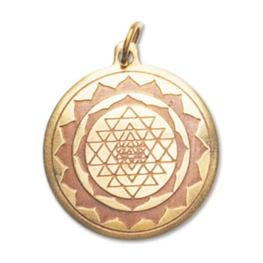 alt-Shri Yantra Anhänger Schmuck - Yantra - 20x23mm