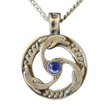 Delphin Triskilian Anhänger Schmuck 36x29mm