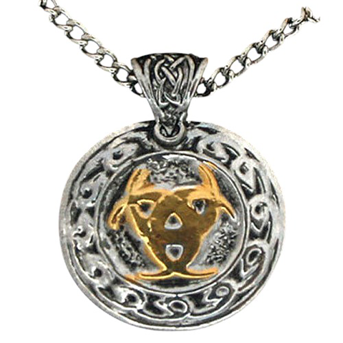 Mond Valknutr Anhänger Schmuck 37x30mm Mond Valknutr Anhänger Schmuck 37x30mm