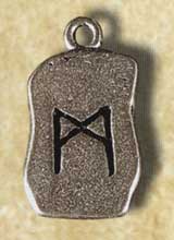 alt-Rune Mannaz Anhänger Schmuck
