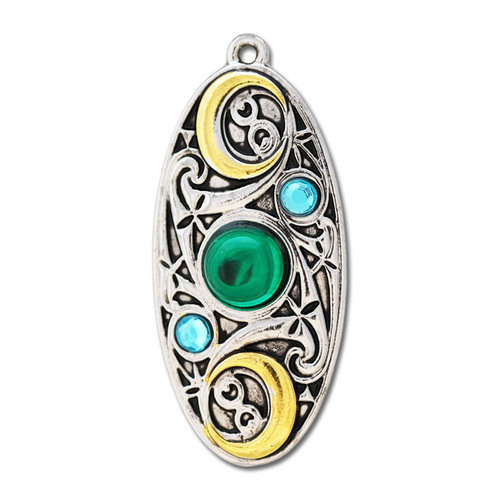 Mond-Schild Mythische Kelten Knoten Schmuck Anhänger Amulett Talisman Mond-Schild Mythische Kelten Knoten Schmuck Anhänger Amulett Talisman