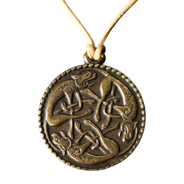 rennende Hunde Anhänger Schmuck - Sonstige Tiere , Wolf Hund - Durchmesser 29mm