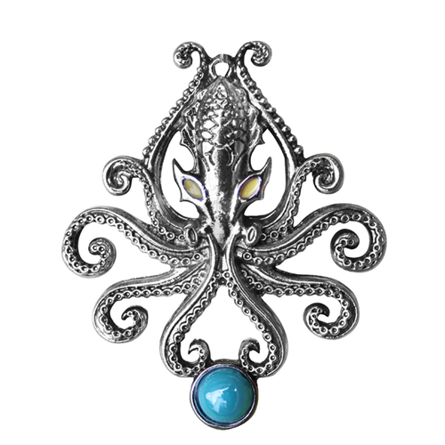 Der Kraken Anhänger Briar mystischer Schmuck Fabelwesen mit Kette Schmuckbeutel Der Kraken Anhänger Briar mystischer Schmuck Fabelwesen mit Kette Schmuckbeutel