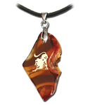 Achat-Sternzeichen Löwe Anhänger Schmuck Höhe zwischen 3,5 und 5cm